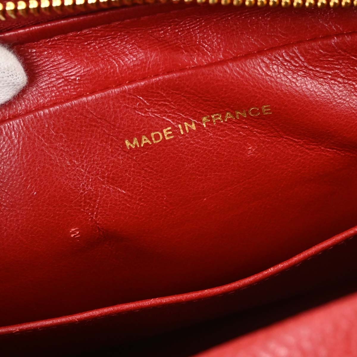 Chanel Misia Camera Quilted Lambskin Red Leather Handbag (Pre-Owned)