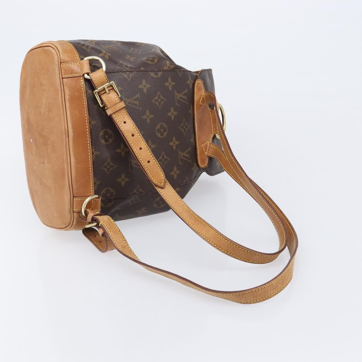 Louis Vuitton Vintage Montsouris Monogram Canvas Brown Canvas Backpack Bag (Pre-Owned)