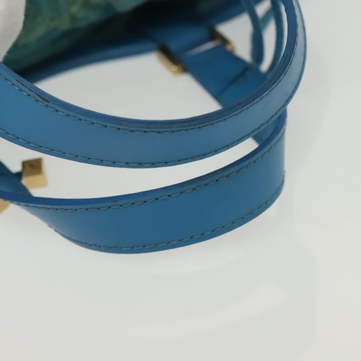 Louis Vuitton Plage Lagoon Bay Vinyl Epi Leather Blue Leather Bag (Pre-Owned)