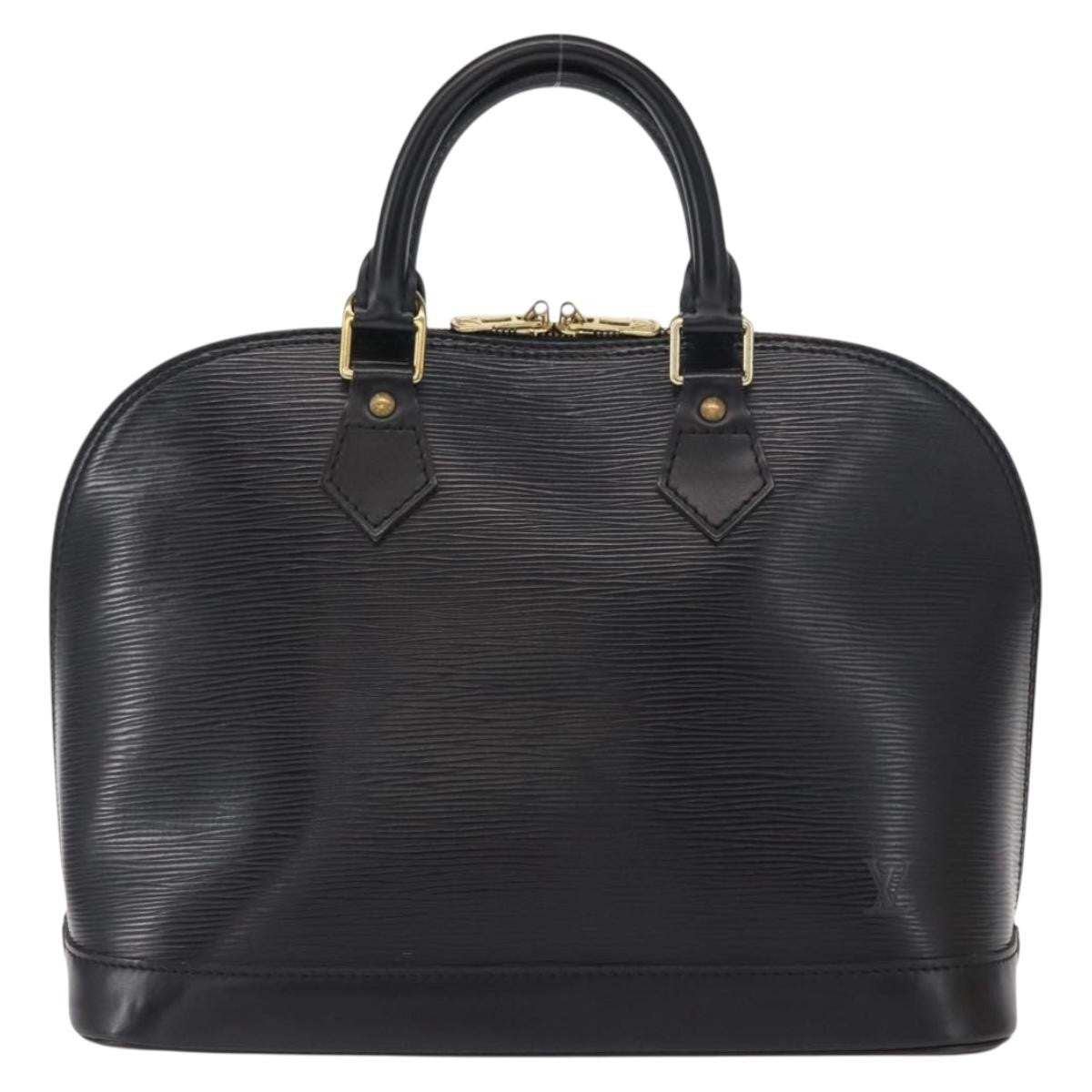 Louis Vuitton Alma Epi Leather Black Leather Handbag (Pre-Owned)