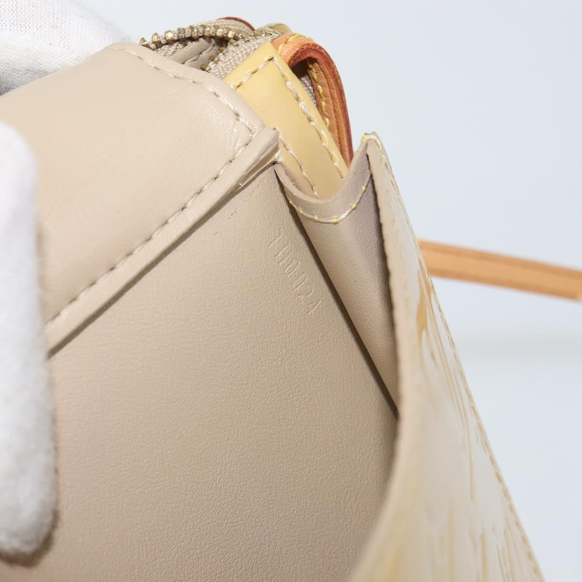 Louis Vuitton Mott Monogram Vernis Beige Patent_Leather Clutche & Pouche Bag (Pre-Owned)