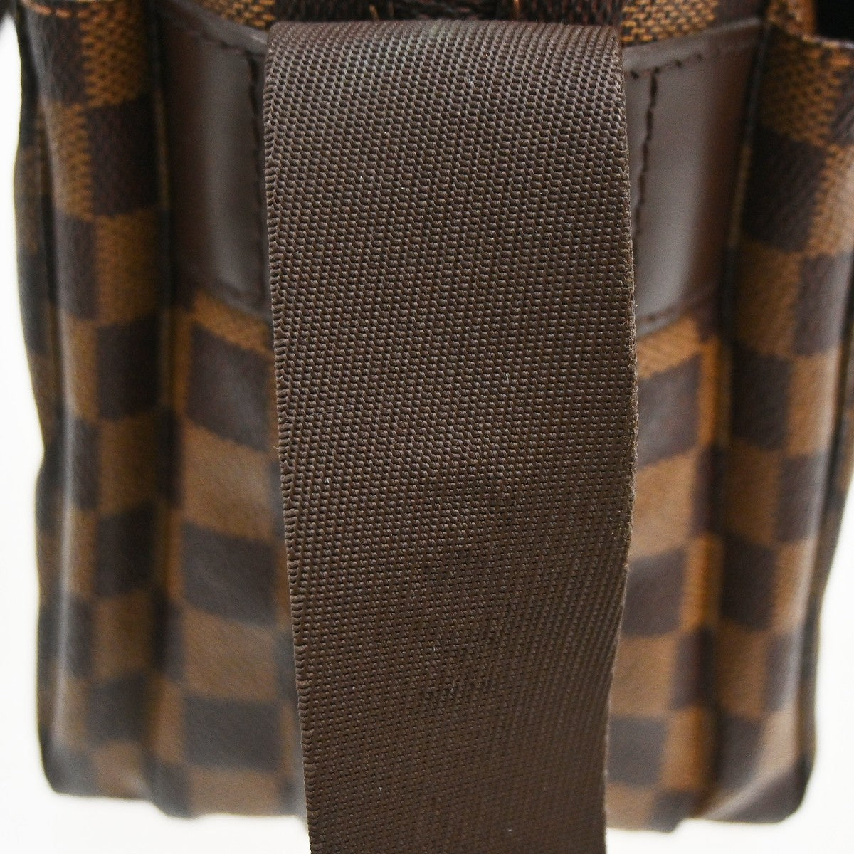 Louis Vuitton Naviglio Damier Ebene Brown Canvas Shoulder Bag Bag (Pre-Owned)
