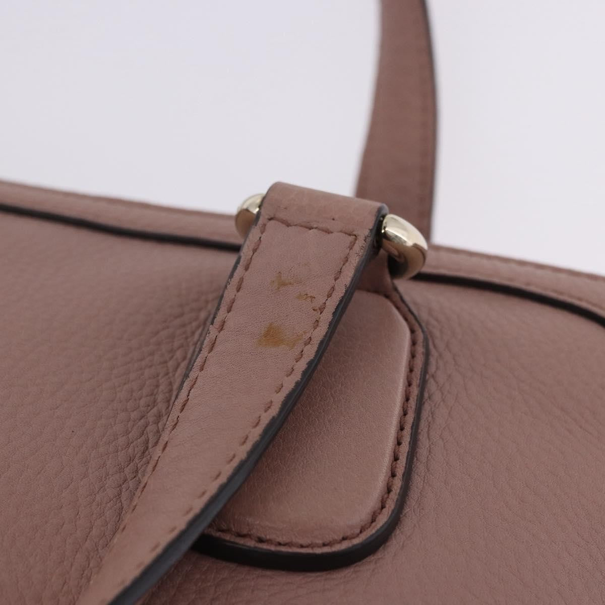 Gucci Soho Working Leather Pink Leather Tote Bag Bag (Pre-Owned)
