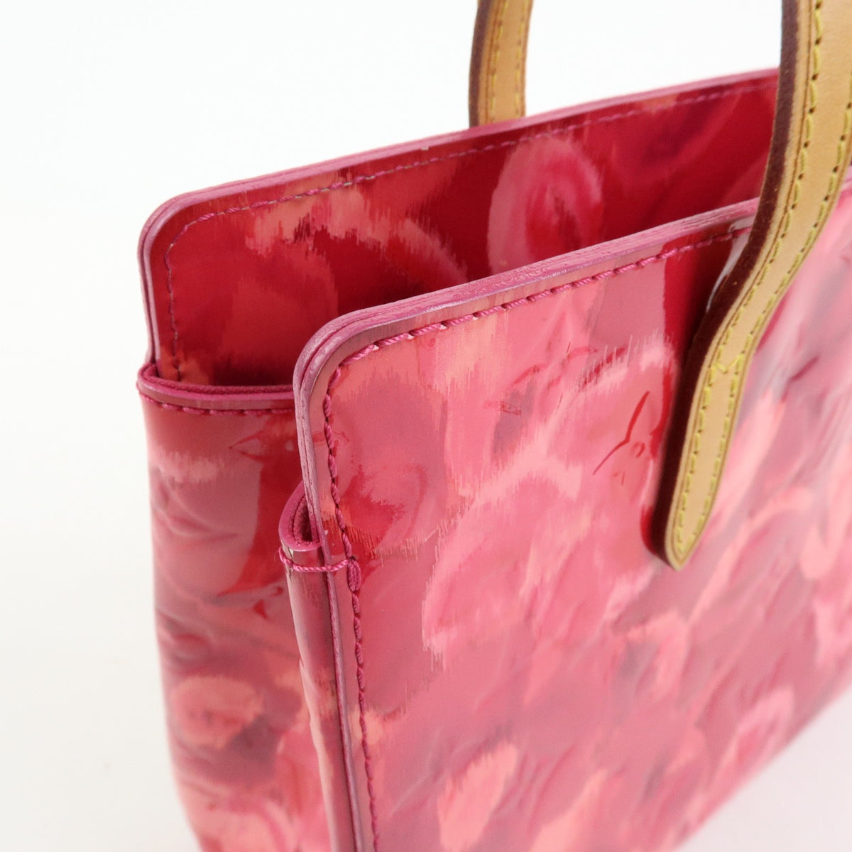Louis Vuitton Catalina Limited Edition Monogram Vernis Ikat Pink Leather Handbag (Pre-Owned)