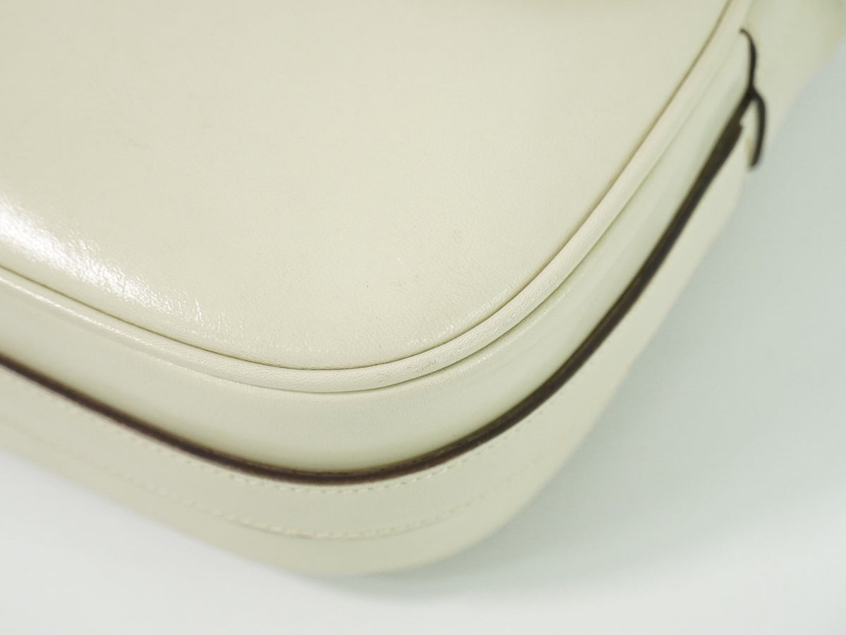 Celine Flap Shoulder Leather Beige Leather Shoulder Bag Bag (Pre-Owned)