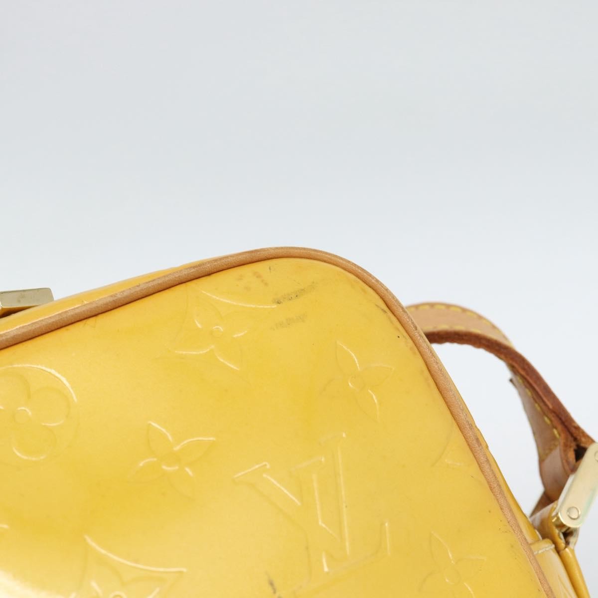 Louis Vuitton Wooster Monogram Vernis Yellow Patent_Leather Handbag (Pre-Owned)