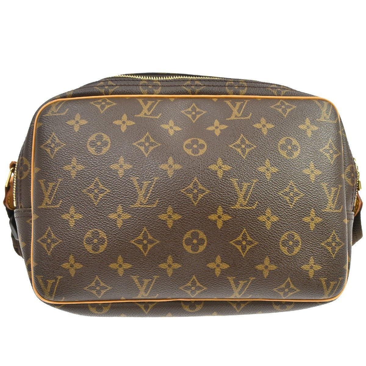 Louis Vuitton Reporter Monogram Brown Canvas Shoulder Bag Bag (Pre-Owned)