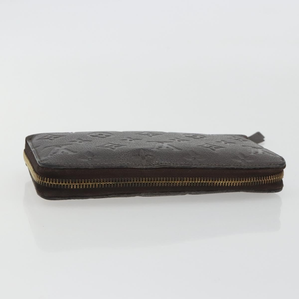 Louis Vuitton Zippy Wallet Nm Leather Empreinte Brown Leather Wallets Accessory (Pre-Owned)