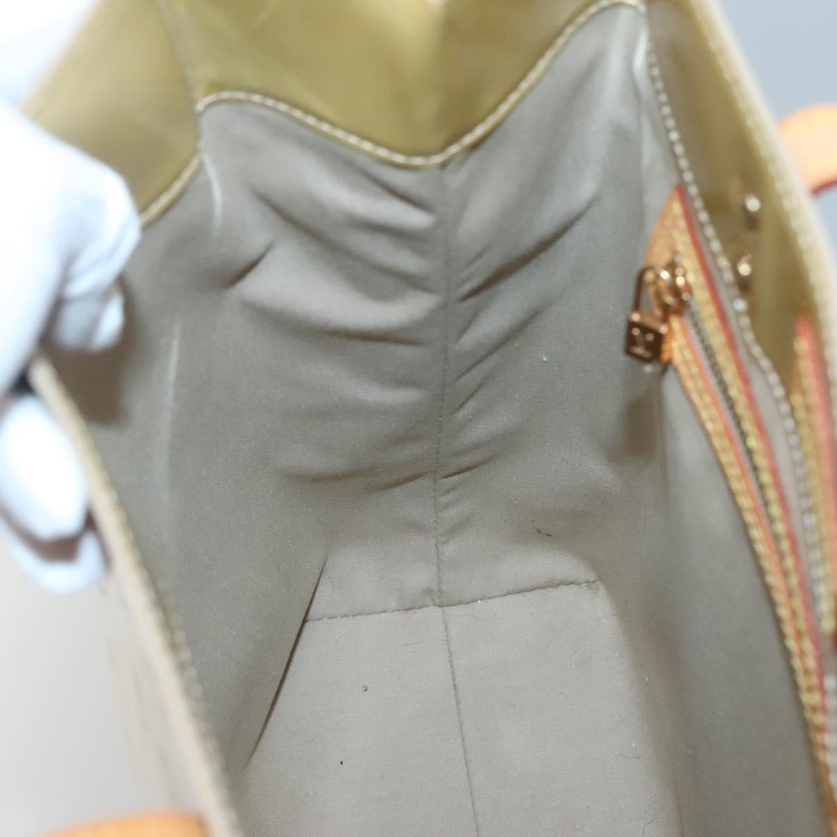 Louis Vuitton Reade Monogram Vernis Beige Patent_Leather Handbag (Pre-Owned)