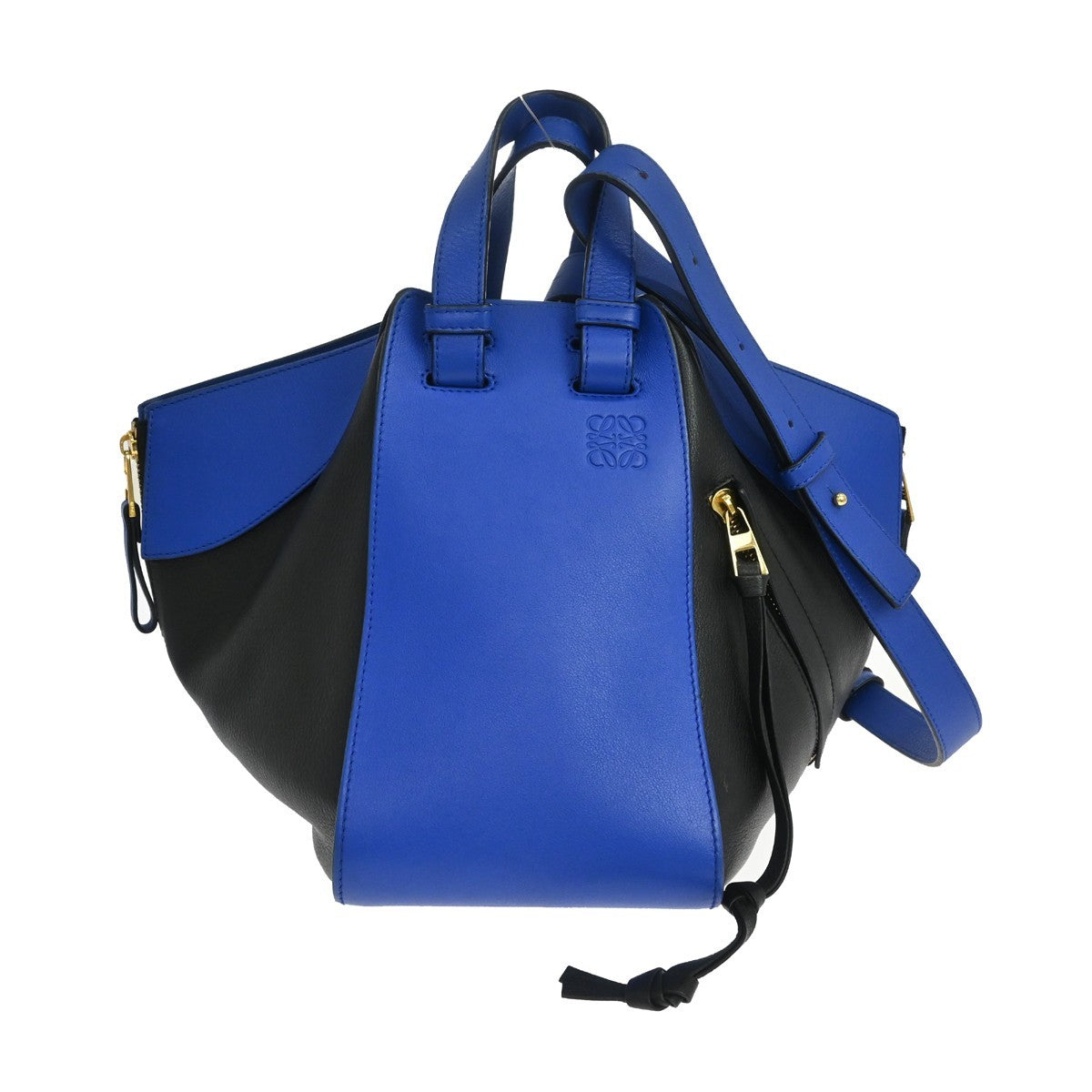 Loewe Hammock Leather Blue Leather Handbag (Pre-Owned)