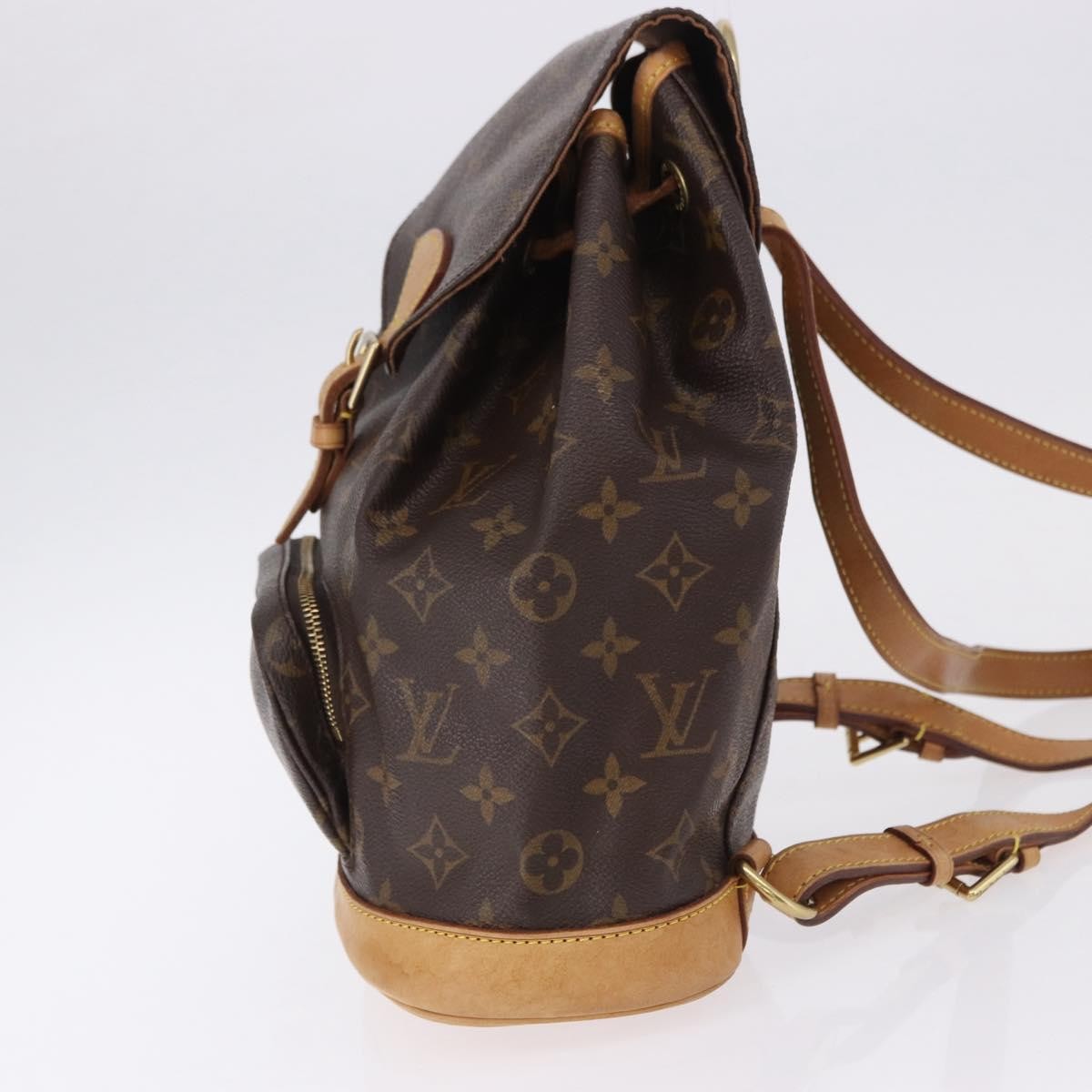 Louis Vuitton Vintage Montsouris Monogram Canvas Brown Canvas Backpack Bag (Pre-Owned)