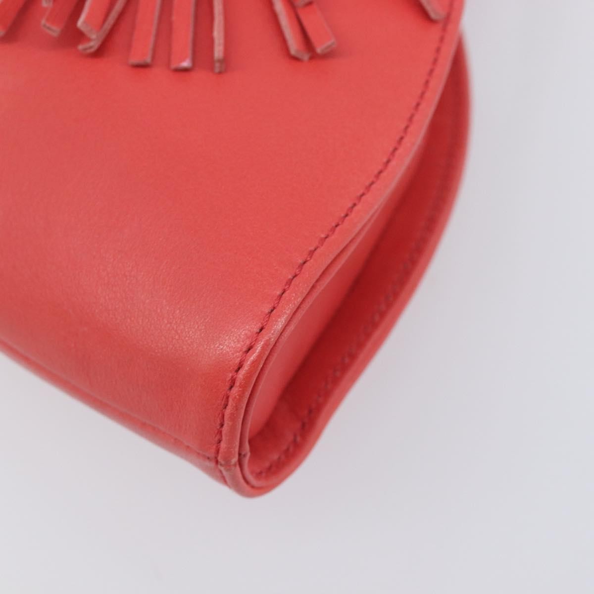 Loewe Shoulder Bag Leather Pink Leather Shoulder Bag Bag (Pre-Owned)