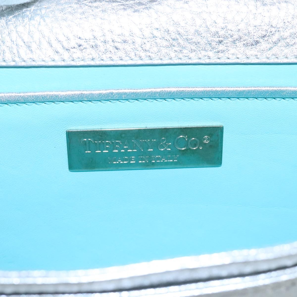 Tiffany & Co. Vintage Leather Silver Leather Shoulder Bag Bag (Pre-Owned)