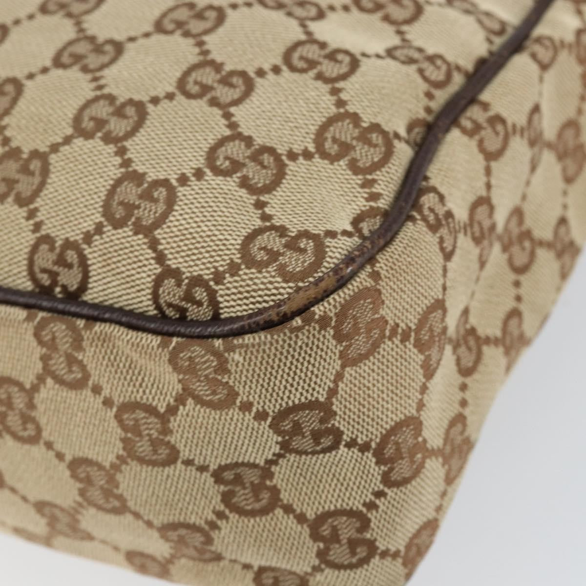 Gucci Gg Canvas Canvas Beige Canvas Shoulder Bag Bag (Pre-Owned)