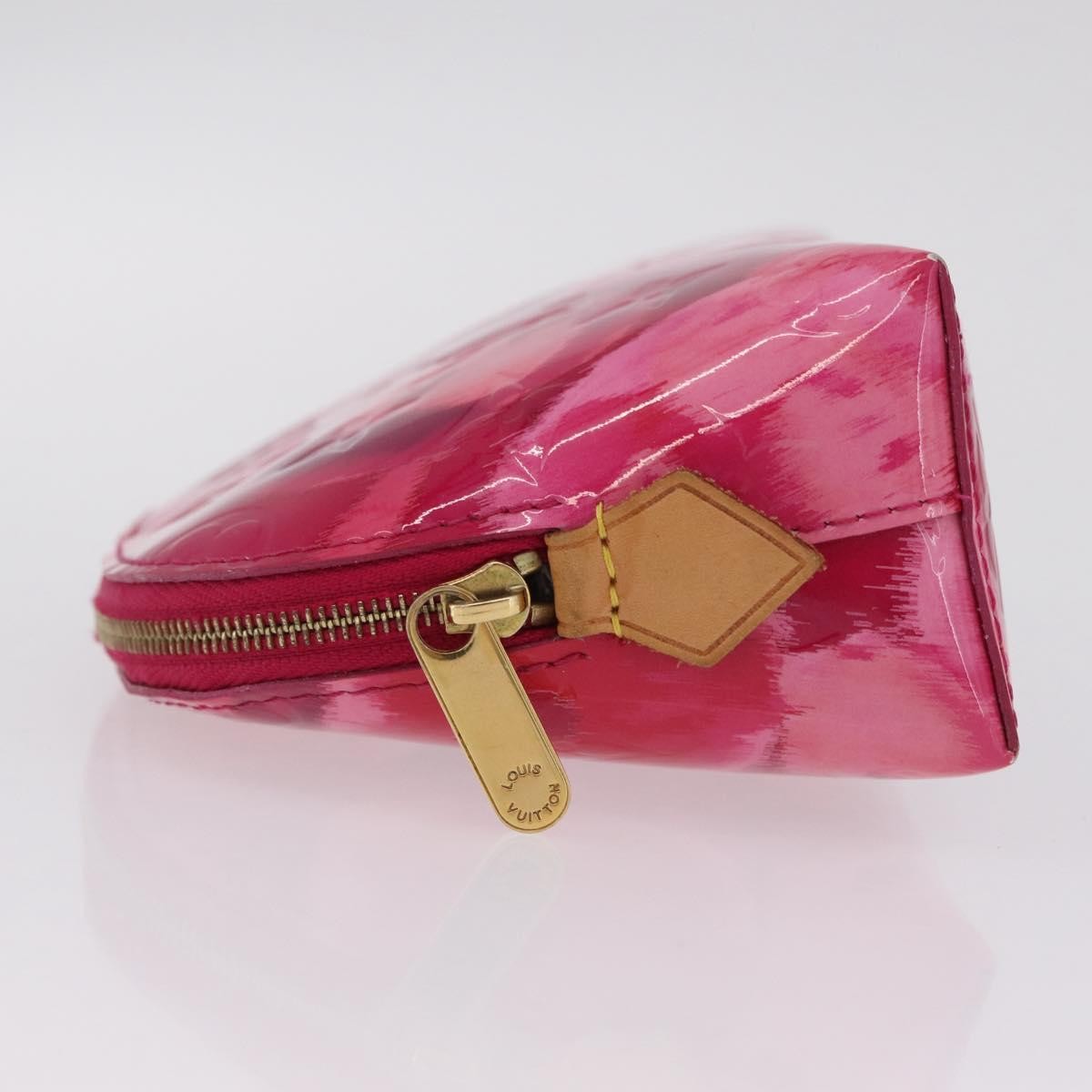 Louis Vuitton Cosmetic Case Limited Edition Monogram Vernis Ikat Pink Patent_Leather Toiletry Case Accessory (Pre-Owned)