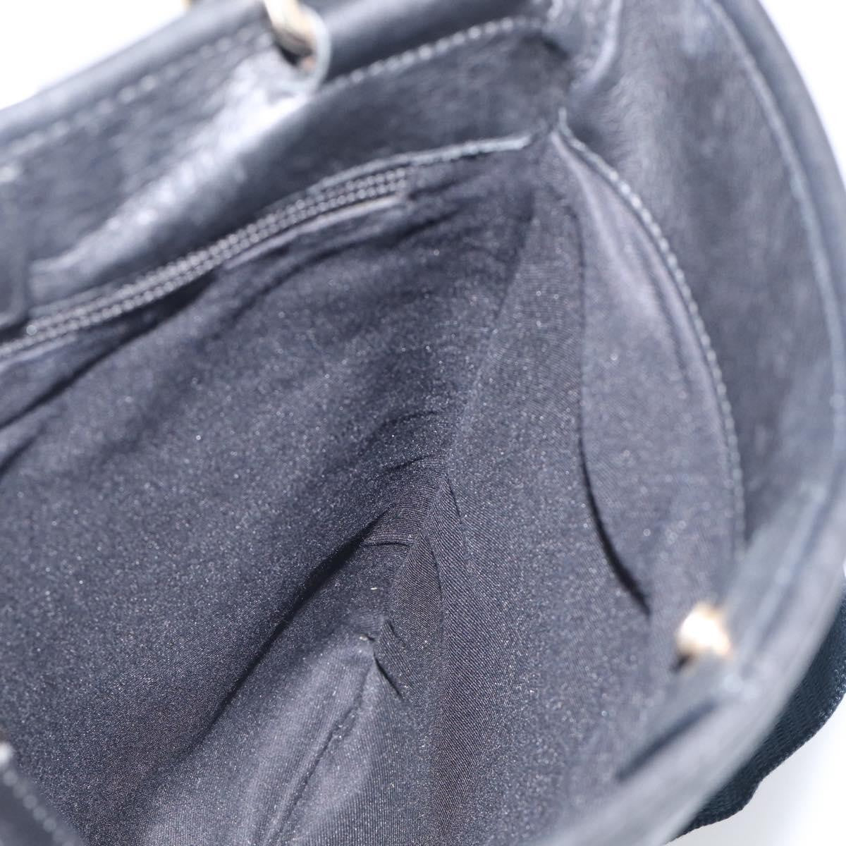 Saint Laurent Vintage Shoulder Bag Leather Black Leather Shoulder Bag Bag (Pre-Owned)
