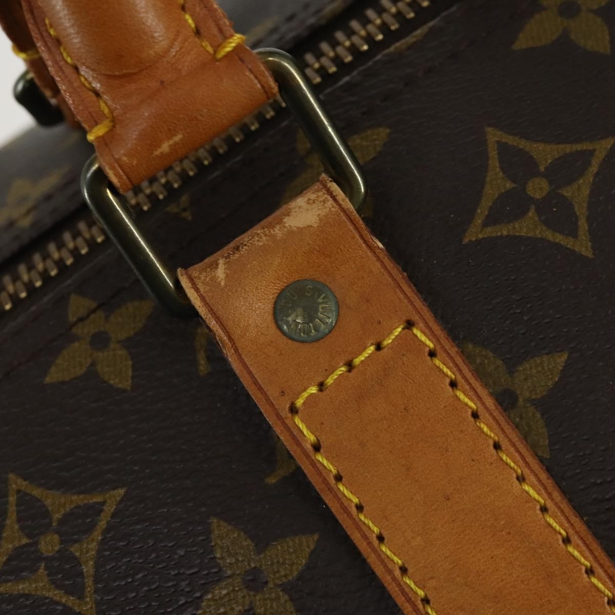 Louis Vuitton Keepall Monogram Canvas Brown Canvas Travel Bag Bag (Pre-Owned)