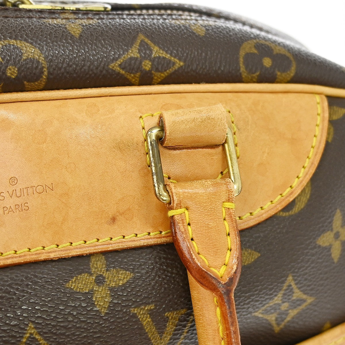 Louis Vuitton Deauville Monogram Canvas Brown Canvas Handbag (Pre-Owned)