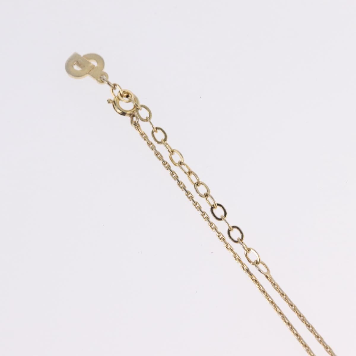 Christian Dior Cd Pendant Metal Gold Metal Necklace Jewelry (Pre-Owned)