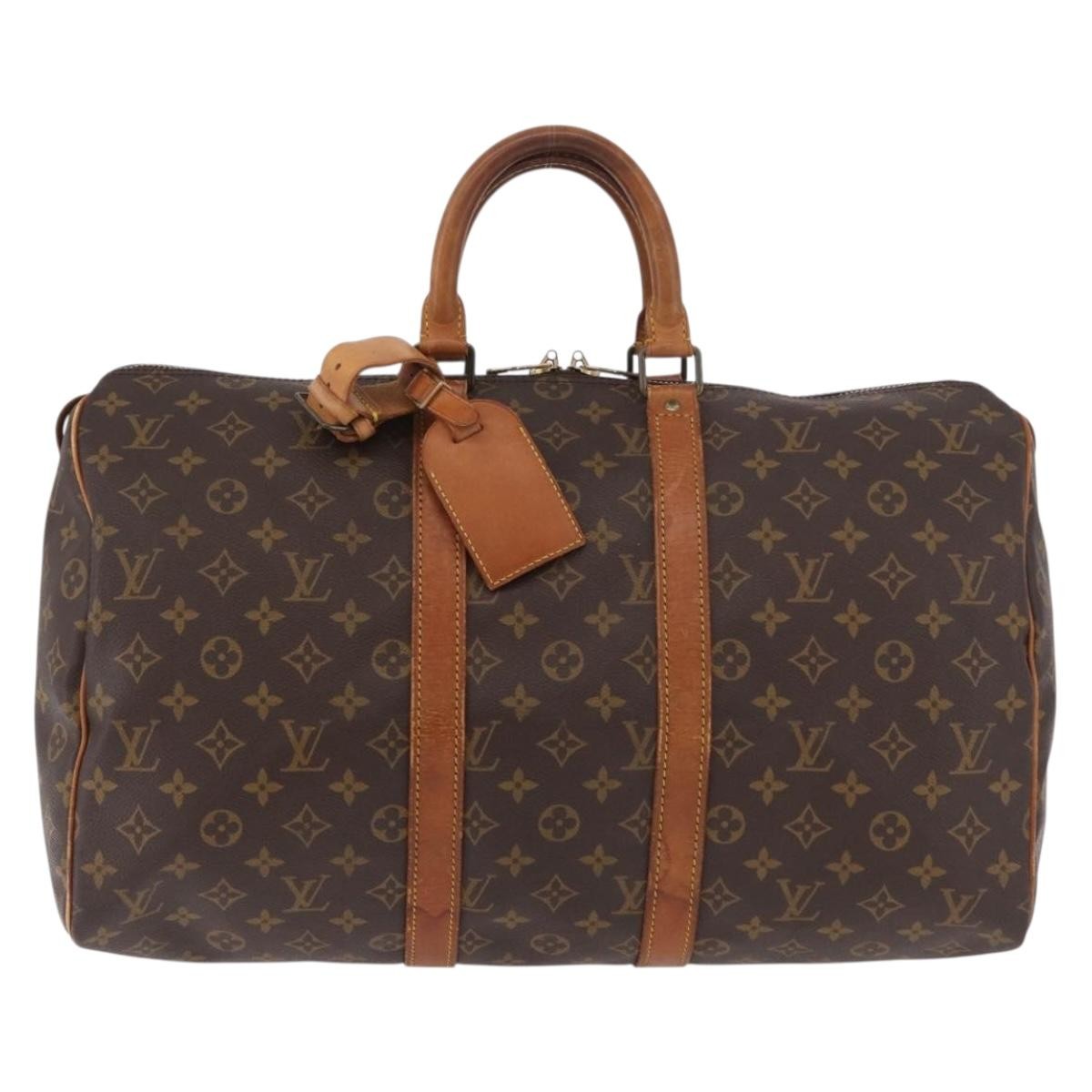 Louis Vuitton Keepall Monogram Canvas Brown Canvas Travel Bag Bag (Pre-Owned)