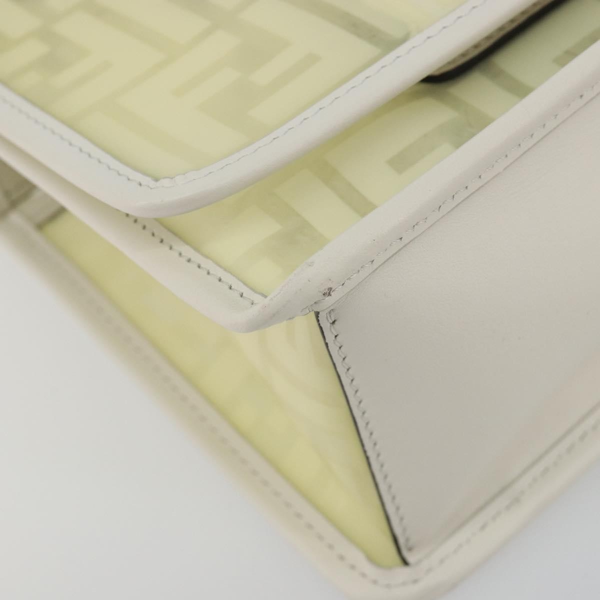 Fendi Kan I F Zucca Pu Clear Canvas Shoulder Bag Bag (Pre-Owned)