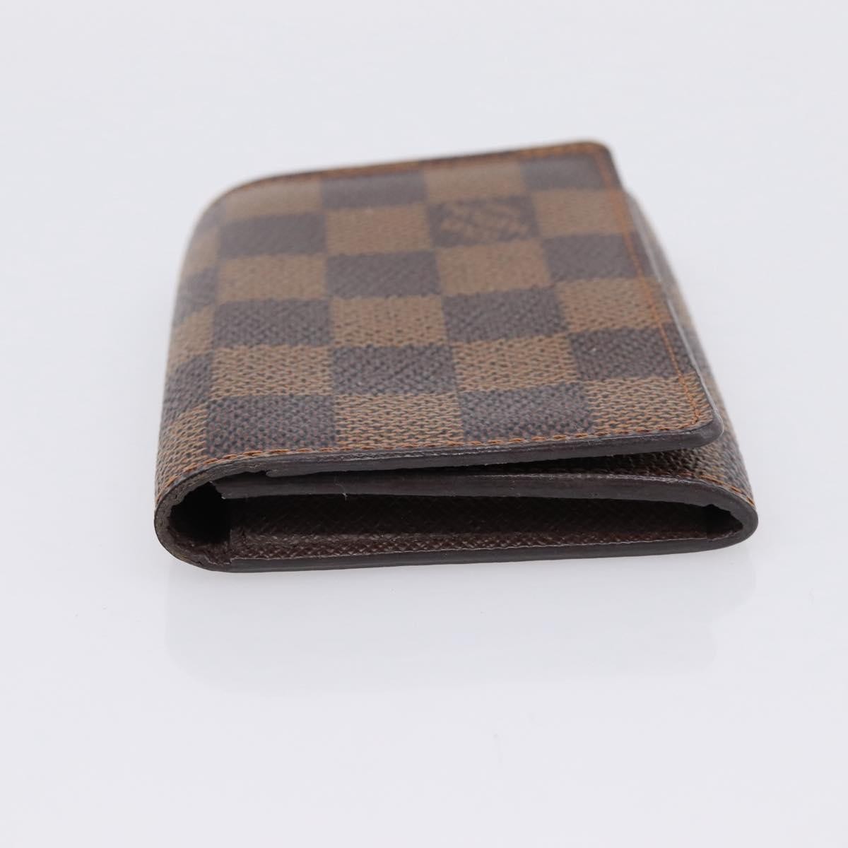 Louis Vuitton Business Card Case Damier Brown Canvas Card Holders Accessory (Pre-Owned)