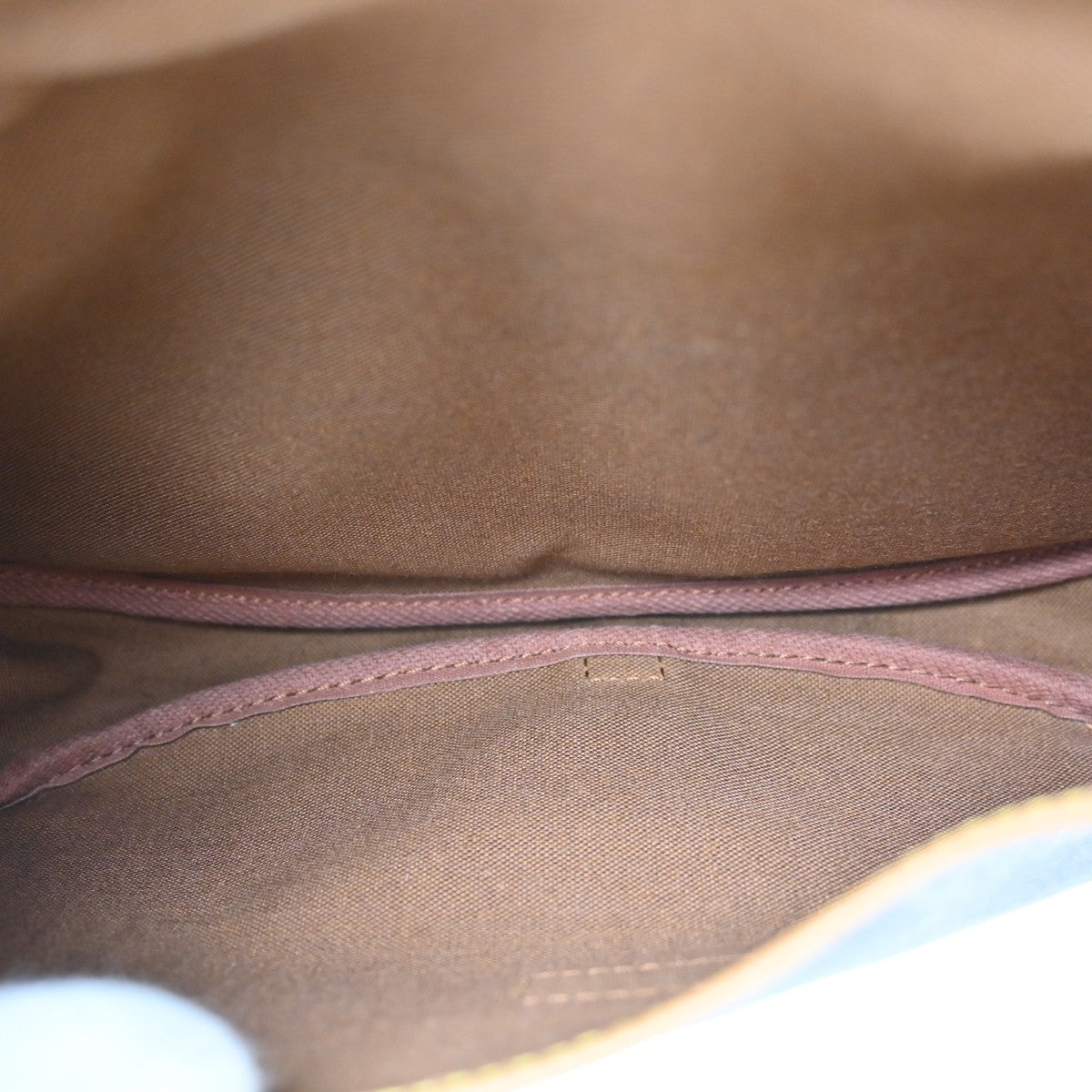 Louis Vuitton Saumur Monogram Canvas Brown Canvas Shoulder Bag Bag (Pre-Owned)