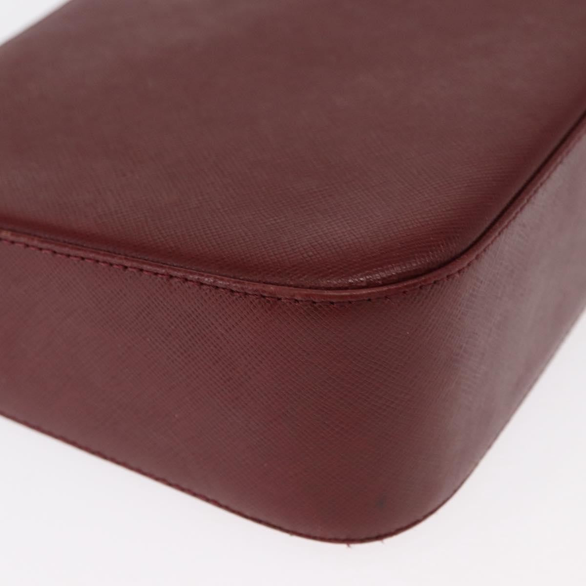 Burberry Vintage Leather Burgundy Leather Shoulder Bag Bag (Pre-Owned)