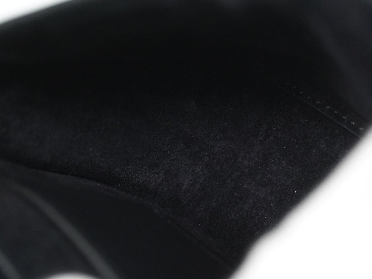 Saint Laurent Kaia Leather Black Leather Shoulder Bag Bag (Pre-Owned)