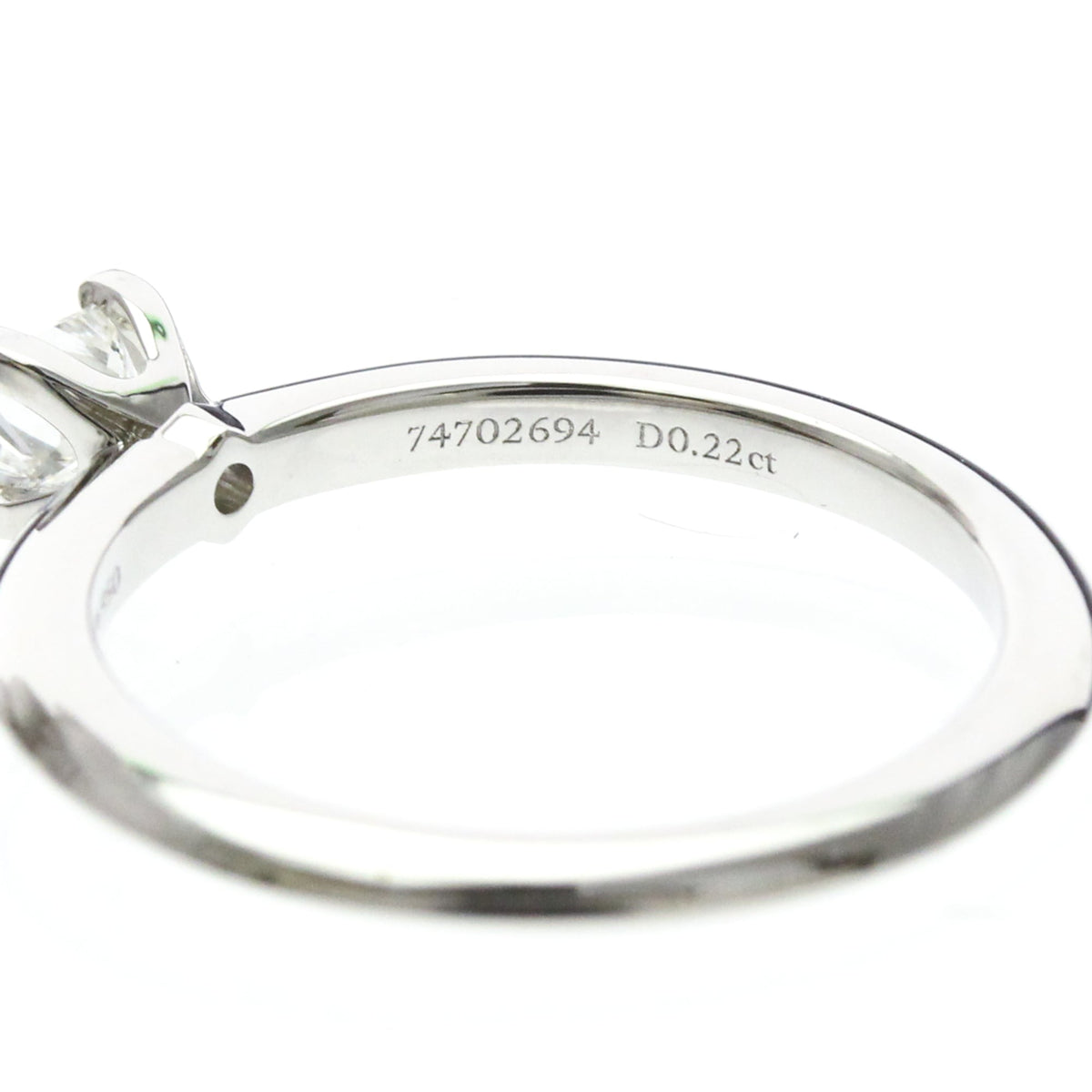 Cartier Solitaire 1895 Platinum With Rbc Diamond Silver Platinum Ring Jewelry (Pre-Owned)