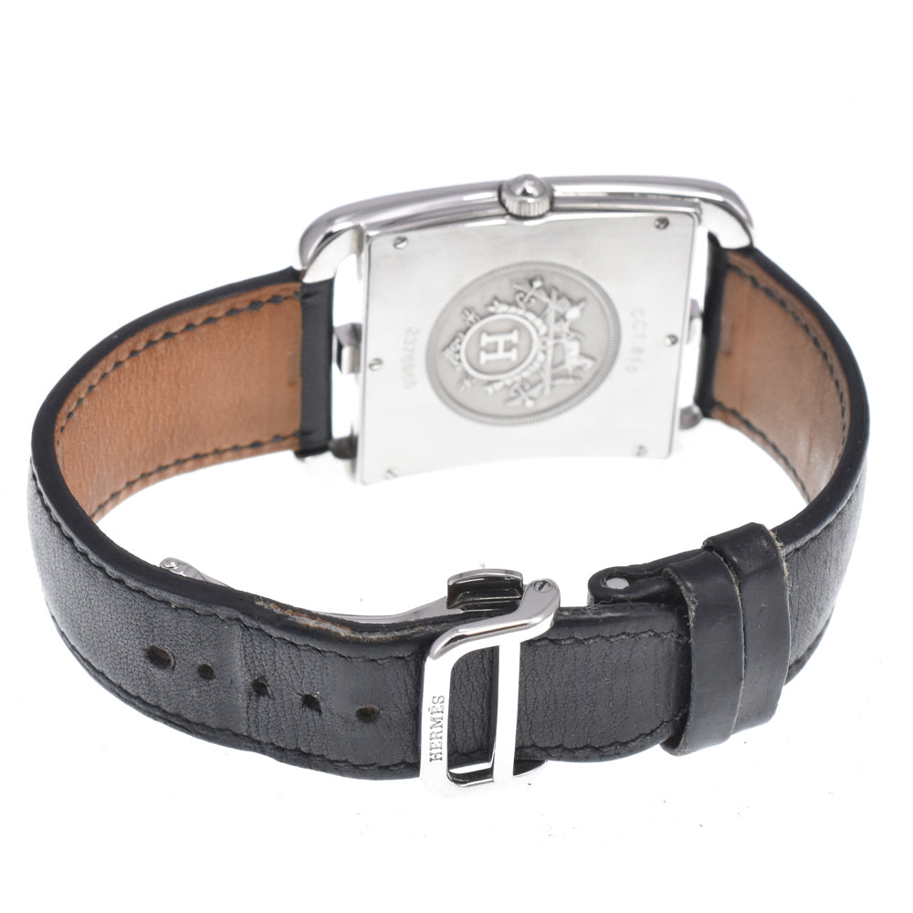 Hermes Cape Cod Quartz Stainless Steel And Leather Watch (Pre-Owned)