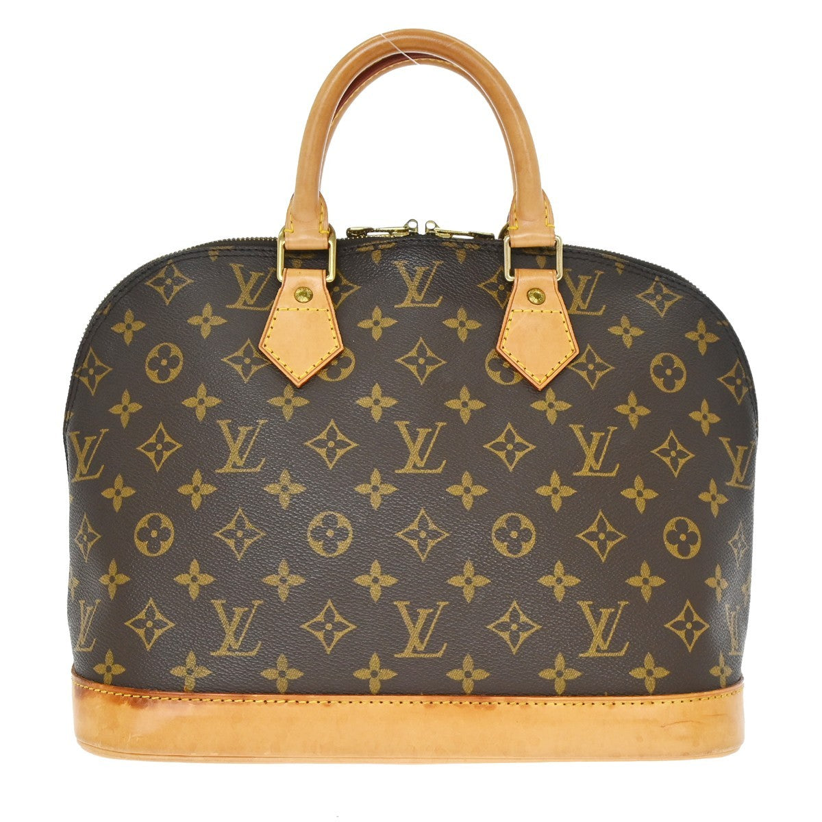 Louis Vuitton Alma Monogram Canvas Brown Canvas Handbag (Pre-Owned)