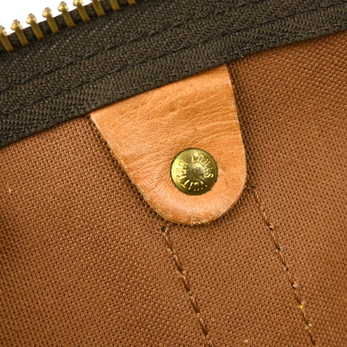 Louis Vuitton Keepall Bandoulière Monogram Brown Canvas Travel Bag Bag (Pre-Owned)