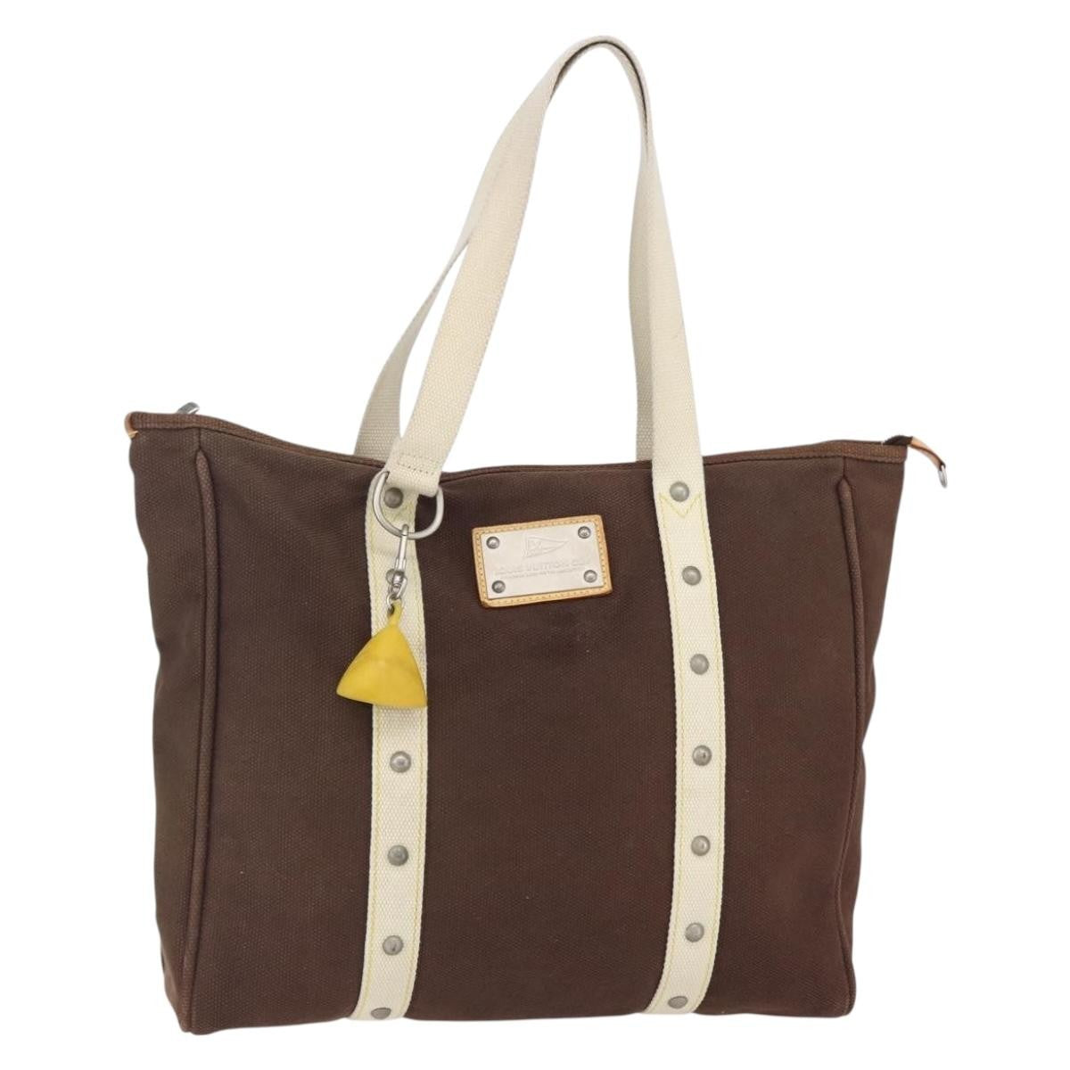 Louis Vuitton Antigua Tote Canvas Brown Canvas Tote Bag Bag (Pre-Owned)