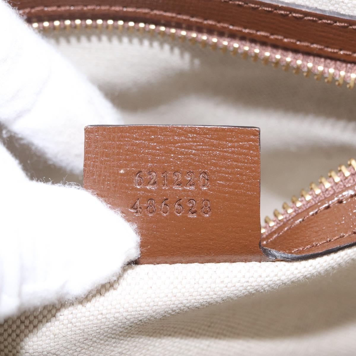 Gucci Horsebit 1955 Top Handle Gg Coated Canvas With Leather Beige Canvas Handbag (Pre-Owned)