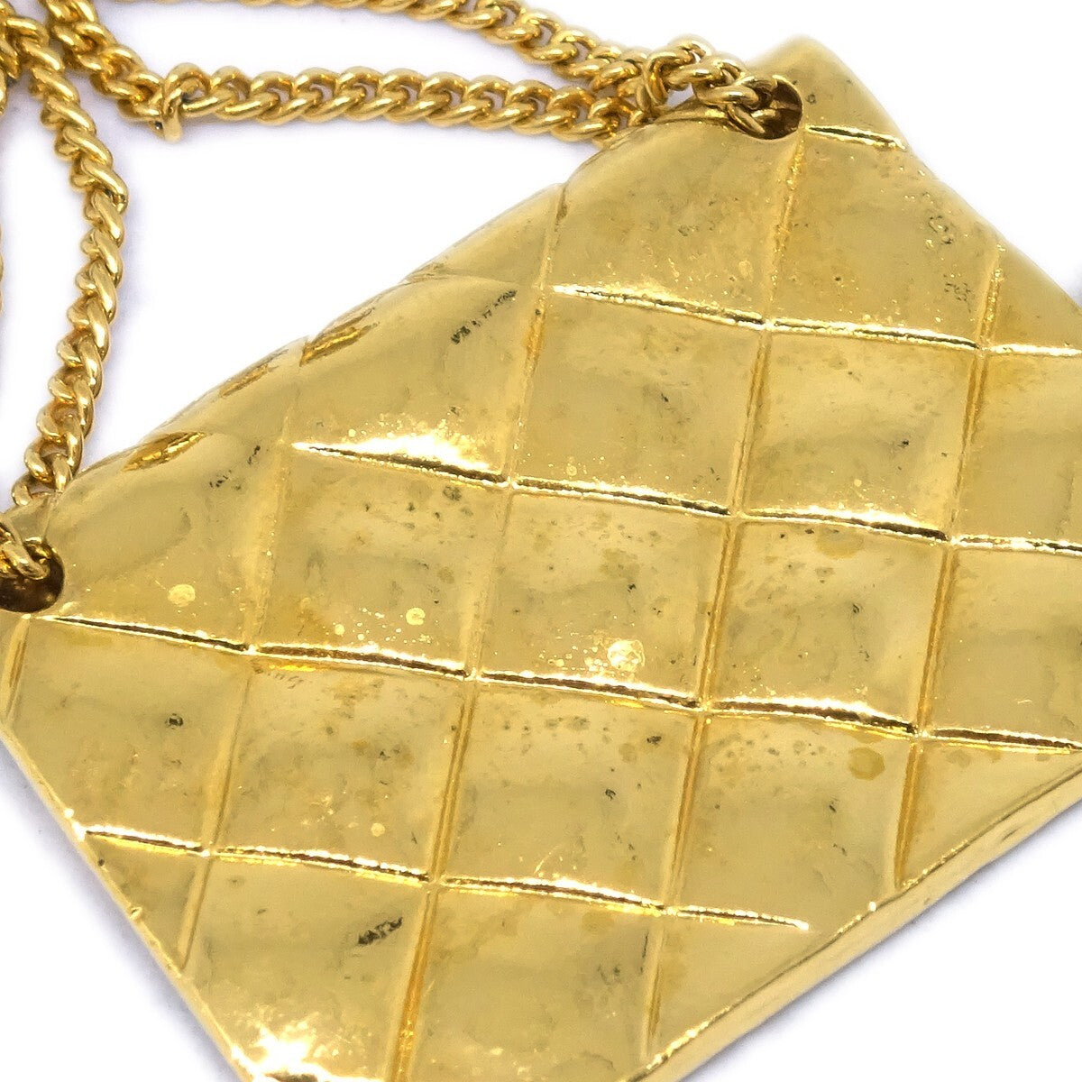 Chanel 31 Rue Cambon Flap Bag Clip-On Metal Gold Gold_Plated Earrings Jewelry (Pre-Owned)
