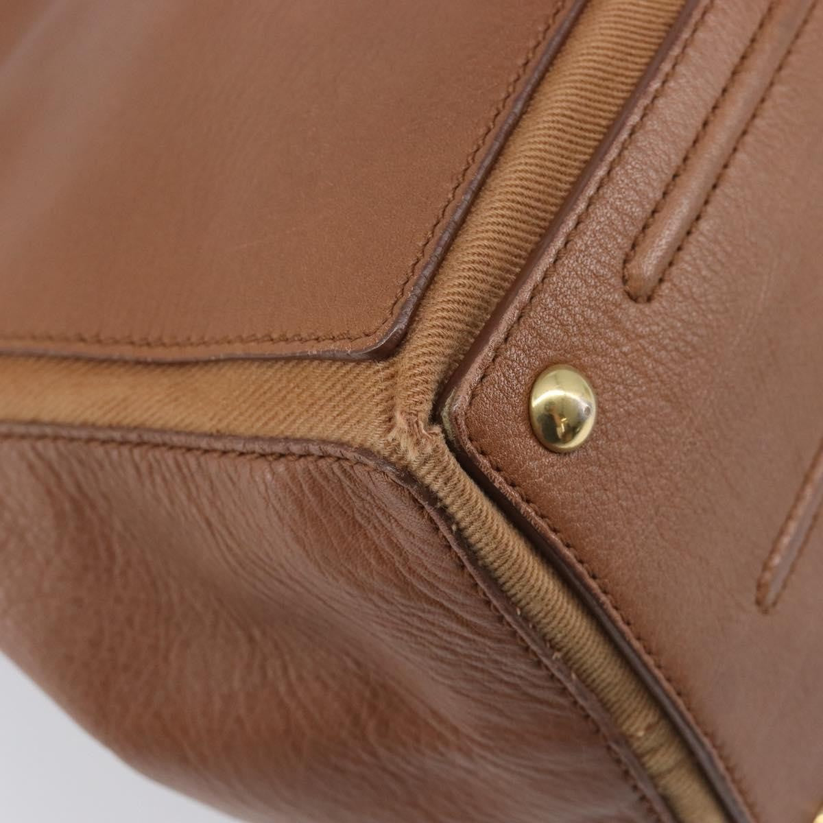 Saint Laurent Muse Two Leather Brown Leather Handbag (Pre-Owned)