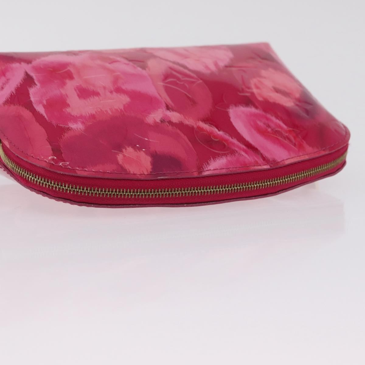 Louis Vuitton Cosmetic Case Limited Edition Monogram Vernis Ikat Pink Patent_Leather Toiletry Case Accessory (Pre-Owned)