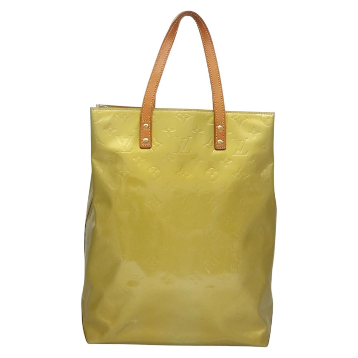 Louis Vuitton Reade Monogram Vernis Yellow Patent_Leather Tote Bag Bag (Pre-Owned)