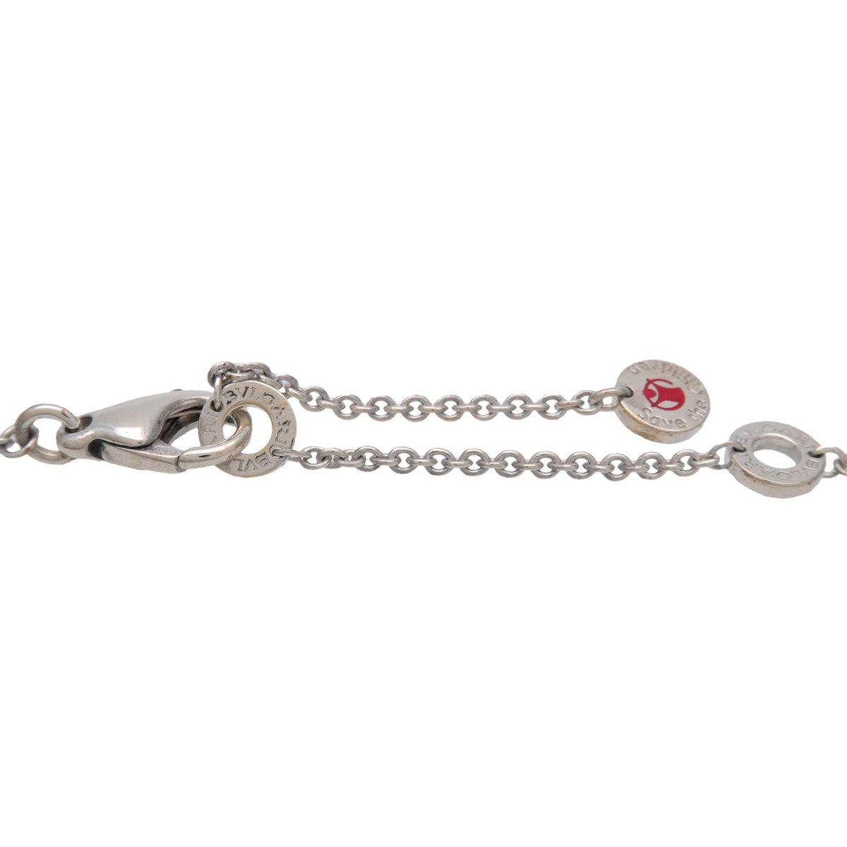 Bvlgari B.Zero1 Save The Children Pendant Sterling Silver With Ceramic Silver Sterling_Silver Necklace Jewelry (Pre-Owned)
