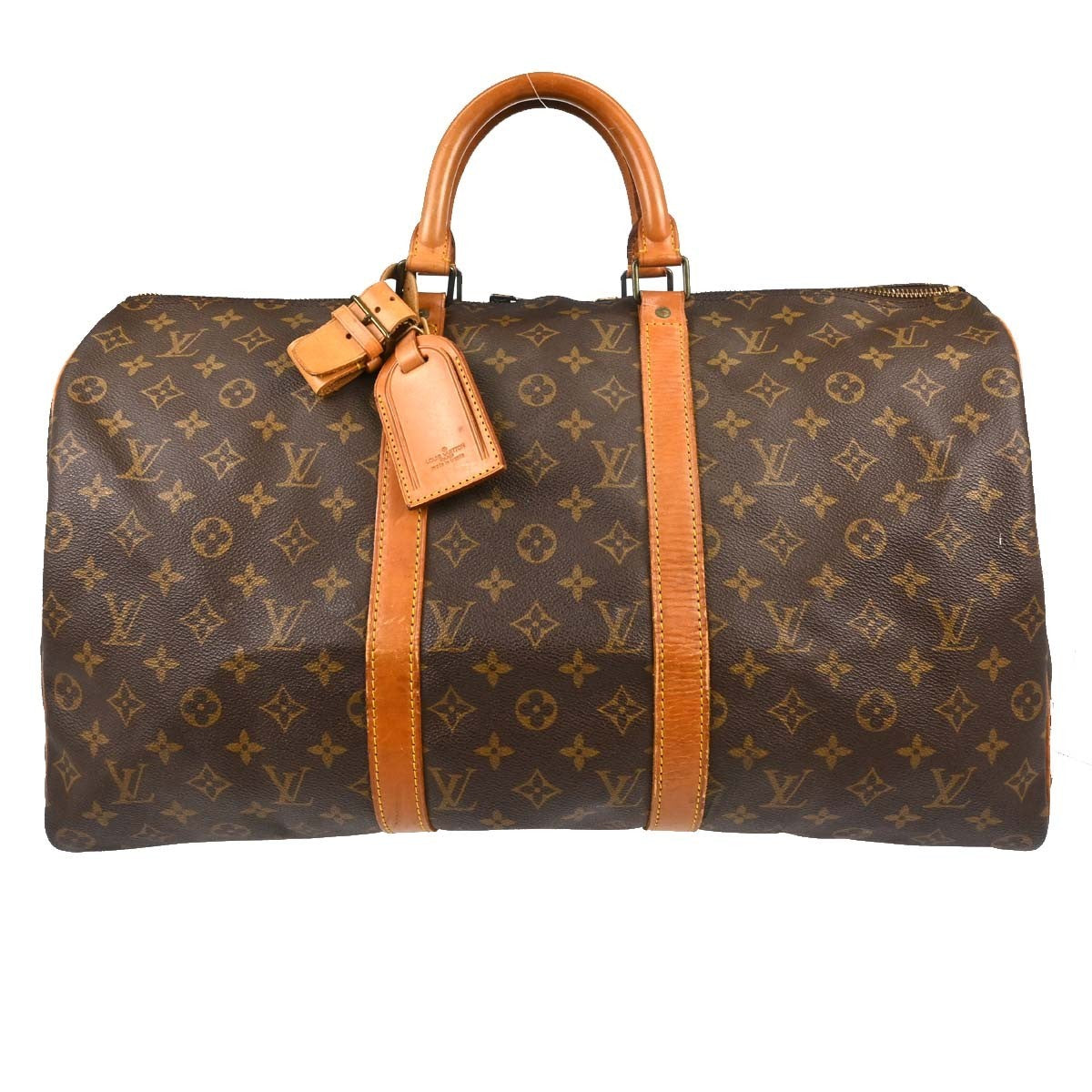 Louis Vuitton Keepall Monogram Canvas Brown Canvas Travel Bag Bag (Pre-Owned)