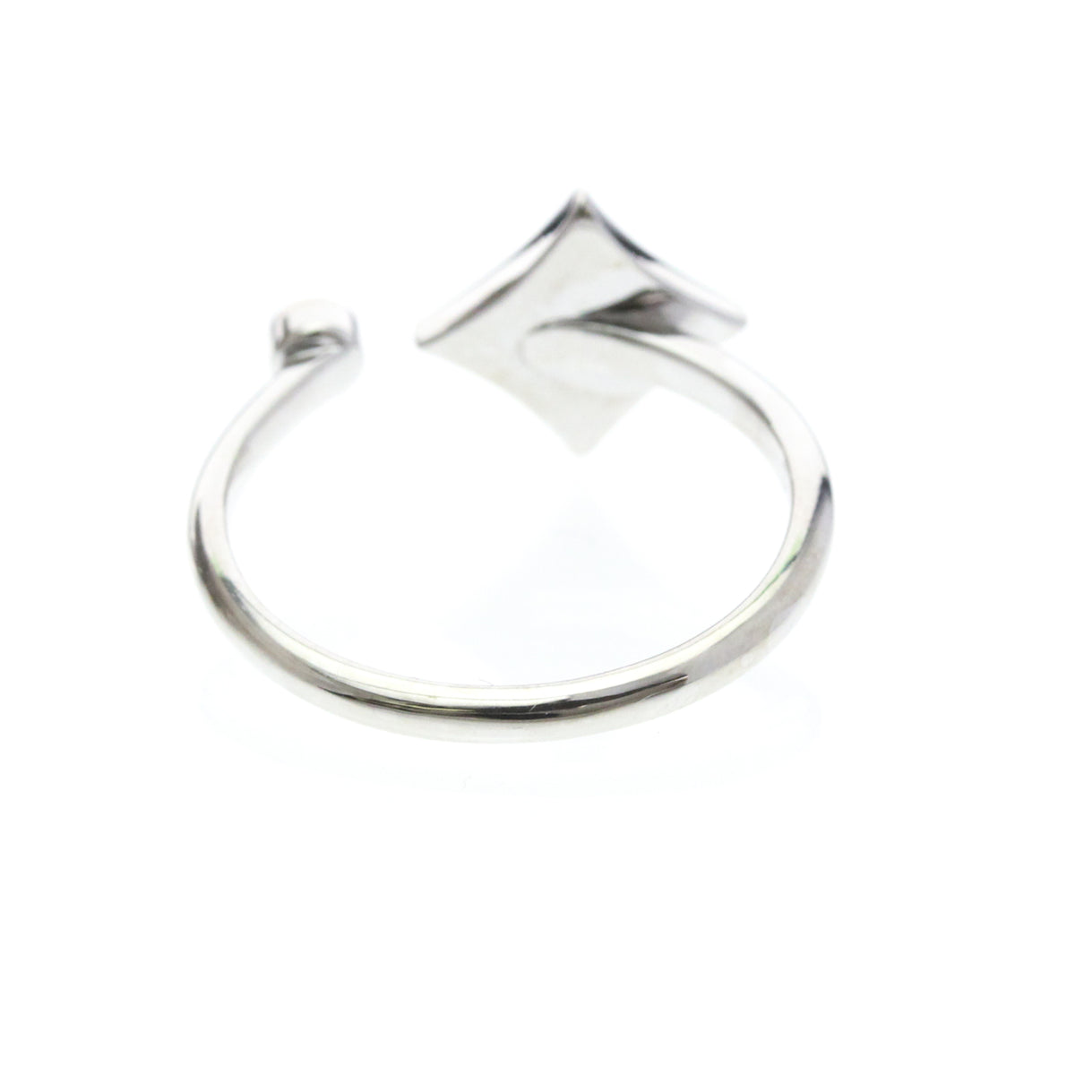 Louis Vuitton Color Blossom Mini Star 18K Yellow Gold With Onyx And Diamond Silver White_Gold Ring Jewelry (Pre-Owned)
