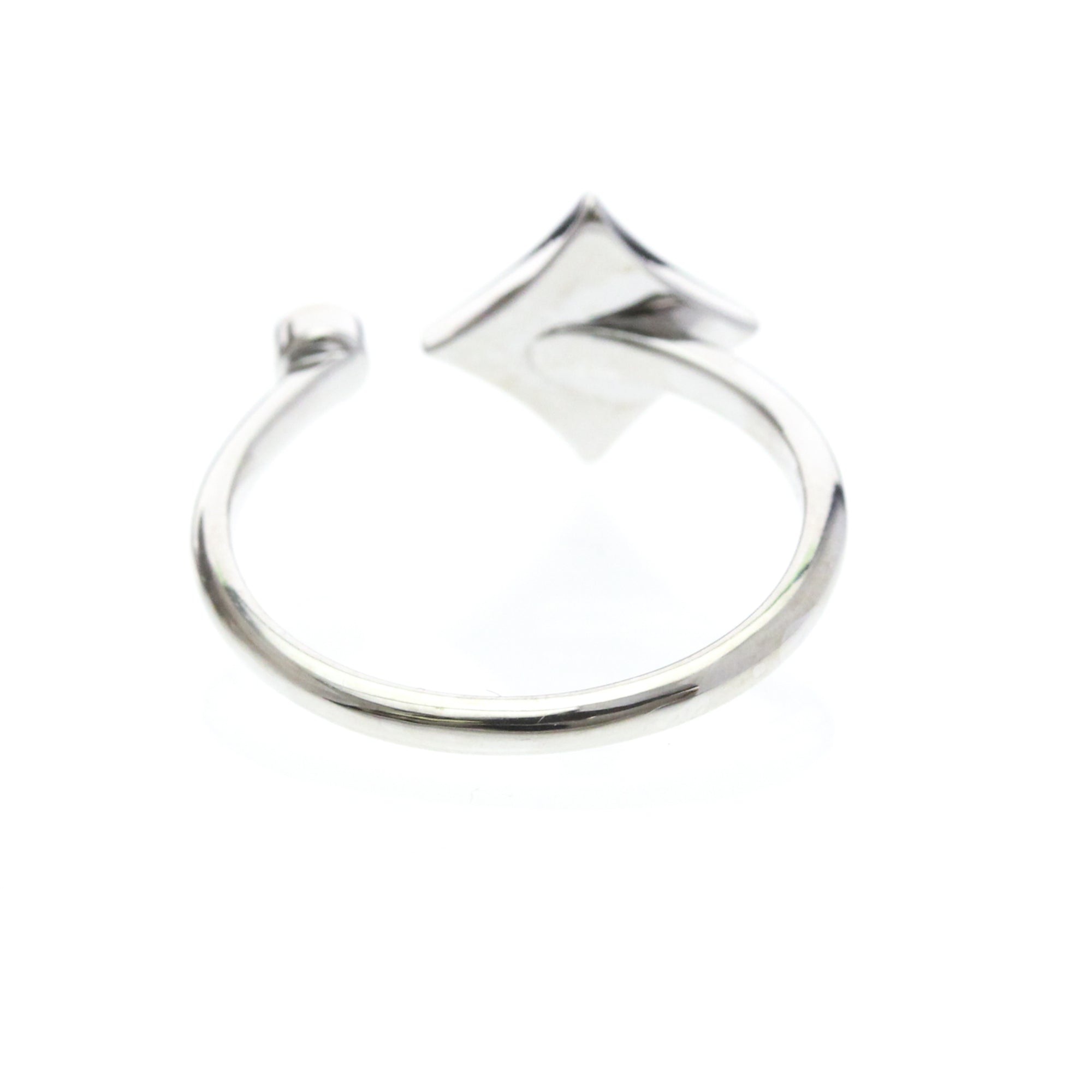 Louis Vuitton Color Blossom Mini Star 18K White Gold With Mother Of Pearl And Diamond Silver White_Gold Ring Jewelry (Pre-Owned)