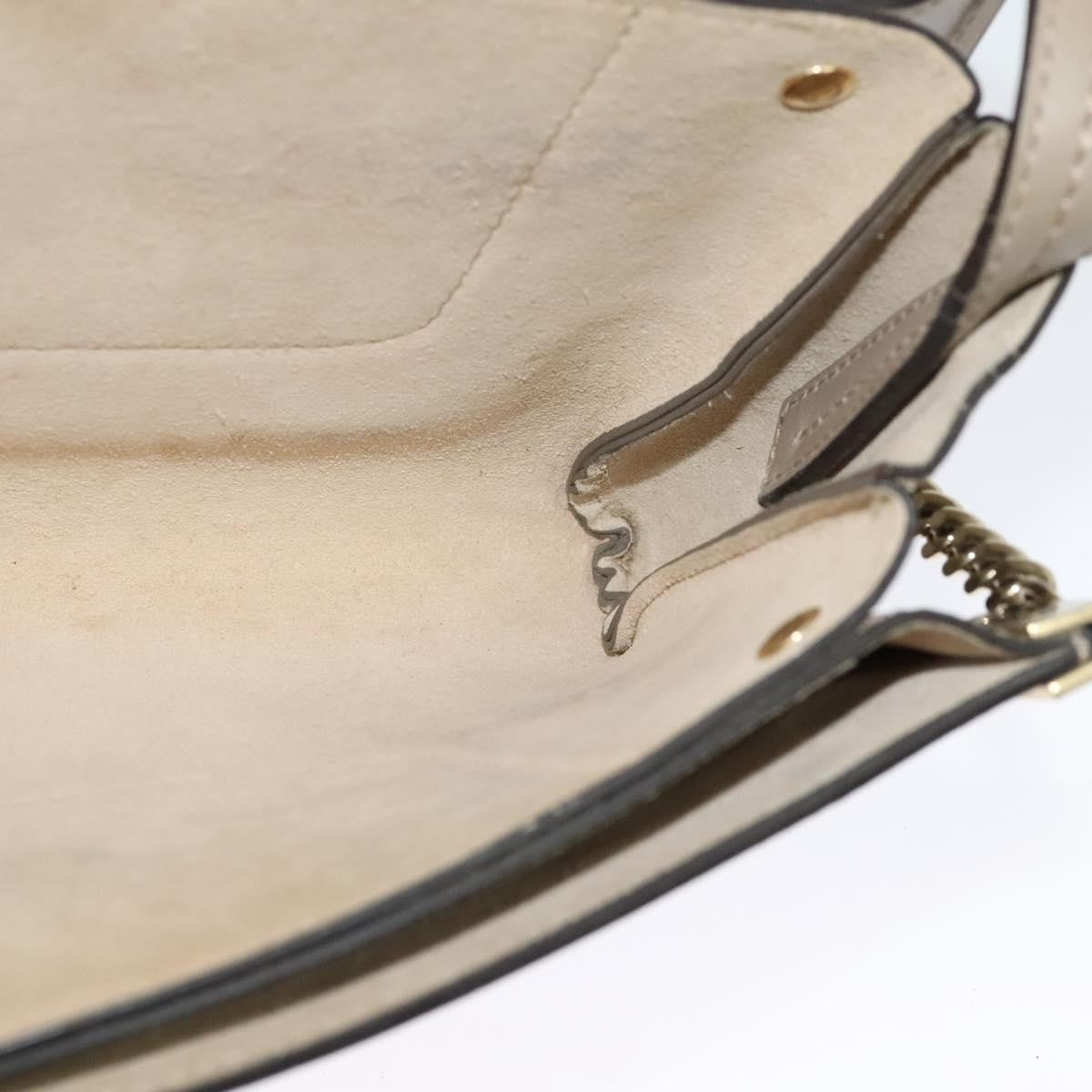 Chloe Faye Leather And Suede Beige Leather Bag (Pre-Owned)