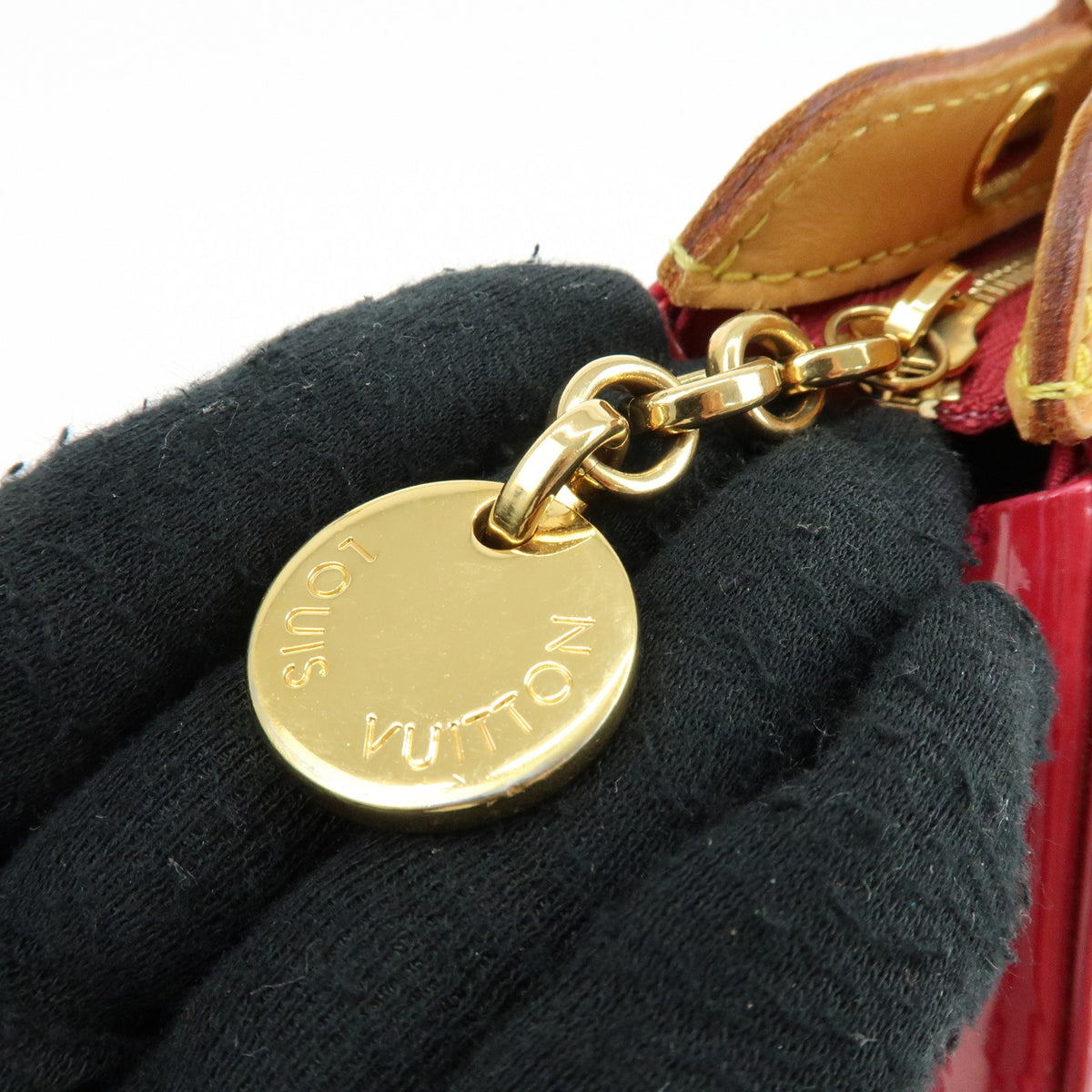 Louis Vuitton Brea Monogram Vernis Red Leather Handbag (Pre-Owned)