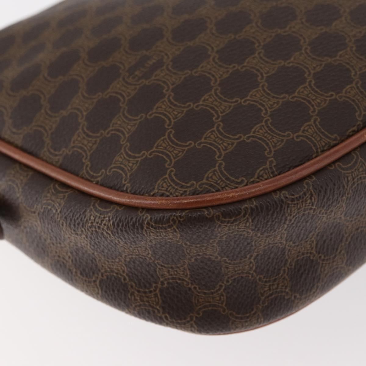 Celine Vintage Macadam Canvas Brown Pvc Shoulder Bag Bag (Pre-Owned)