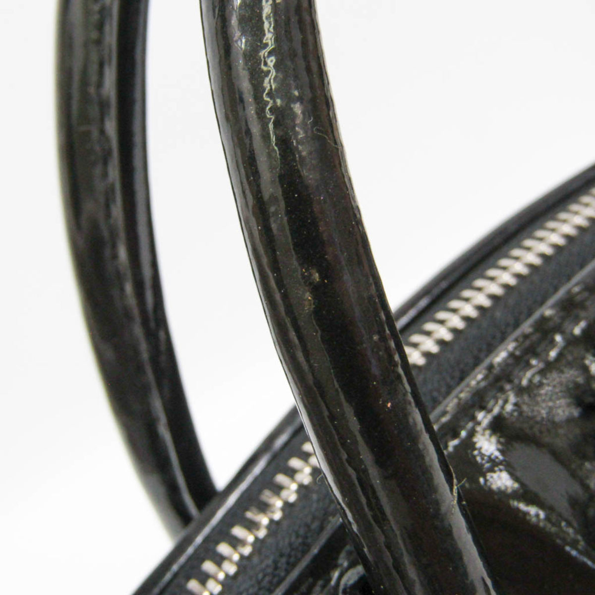 Louis Vuitton Fascination Lockit Patent Lambskin Black Patent_Leather Handbag (Pre-Owned)