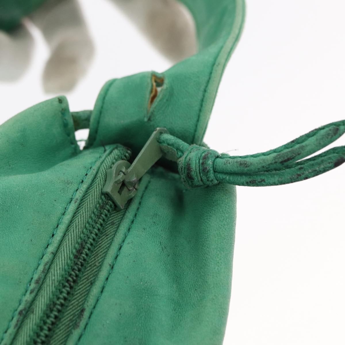 Loewe Vintage Leather Green Leather Shoulder Bag Bag (Pre-Owned)