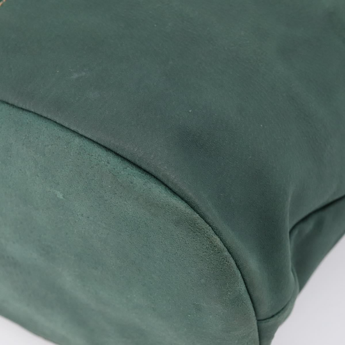 Fendi Handbag Suede Green Suede Handbag (Pre-Owned)