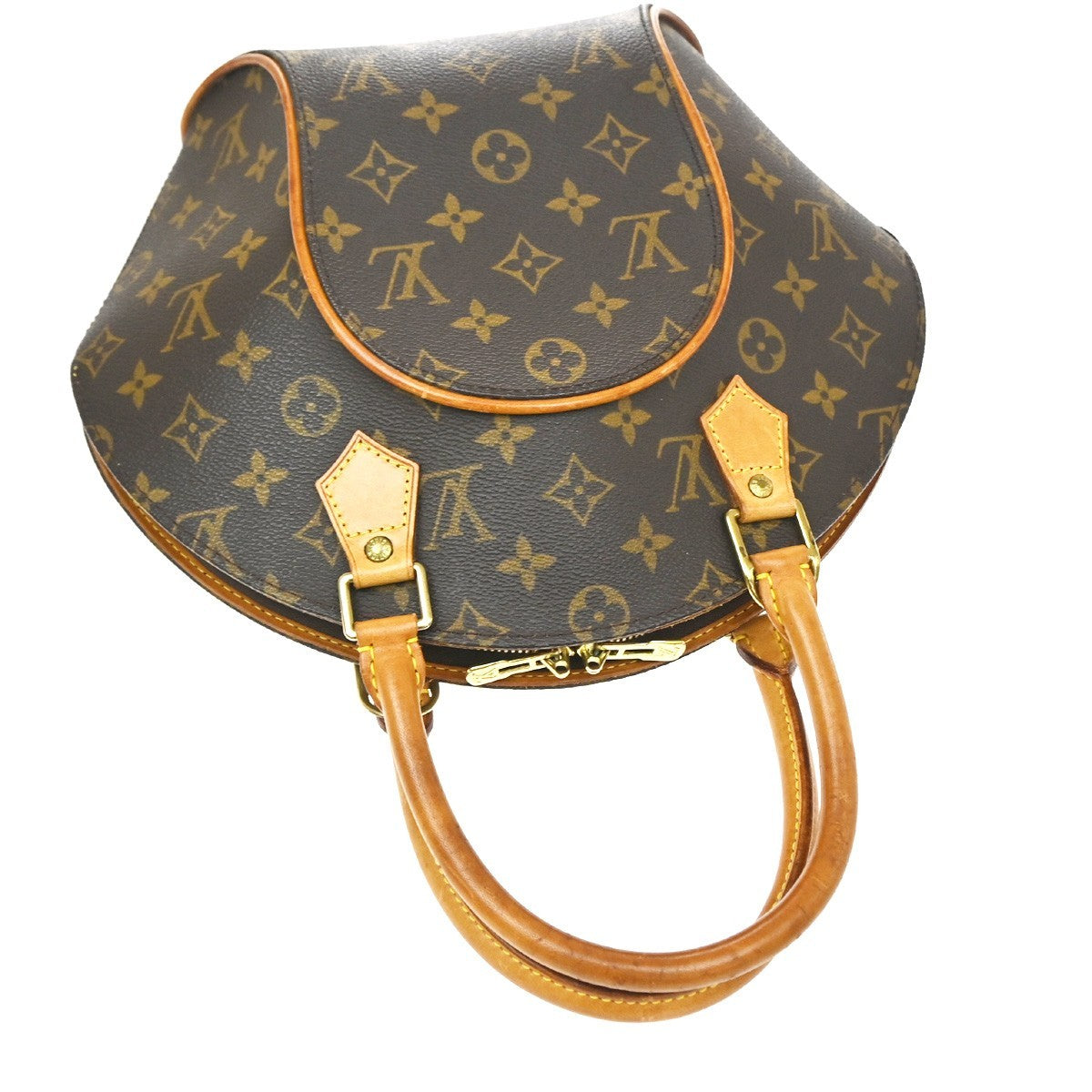 Louis Vuitton Ellipse Monogram Canvas Brown Canvas Handbag (Pre-Owned)